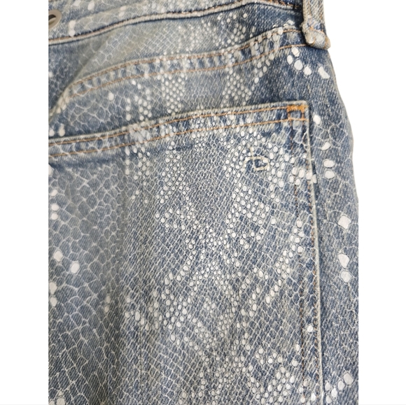 rag & bone Nina Ankle Cigarette Jeans in Worn Snake 32 Straight Leg Ankle Denim - Picture 7 of 13